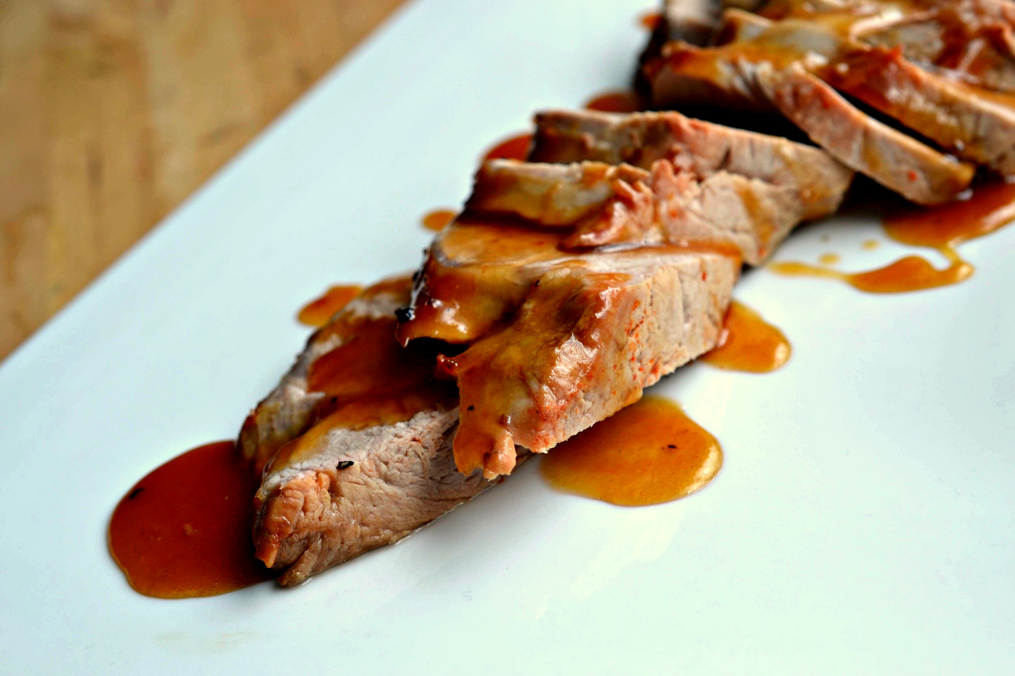 Recipe Brined pork tenderloin with maple sauce Passion for Pork